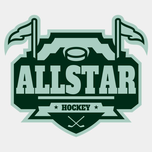 All Star Hockey Tournament logo template 02 Thumbnail