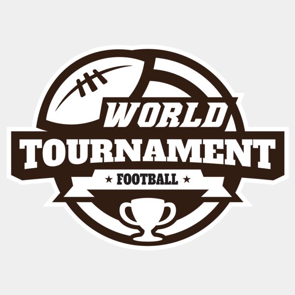 World Tournament Football logo template Thumbnail