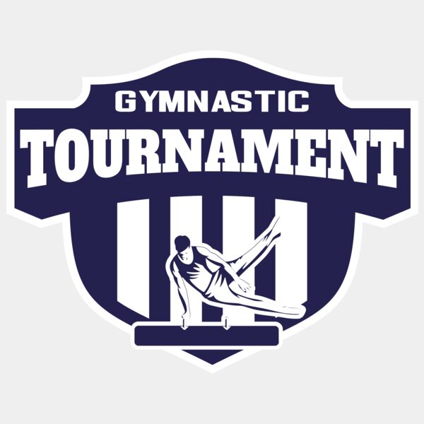 Gymnastic Tournament logo template Thumbnail