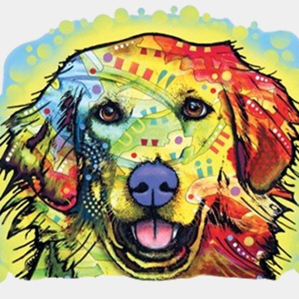 Colorful Golden Retriever Thumbnail