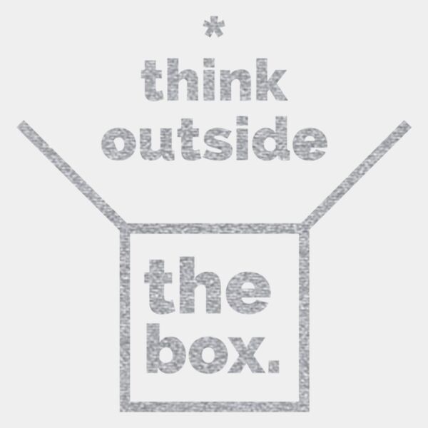 Think Outside the Box  Metallic Silver  Thumbnail