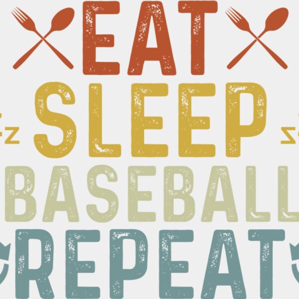 Eat Sleep Baseball Repeat Thumbnail