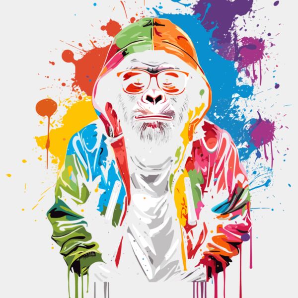 Colorful Cool Chimp Thumbnail