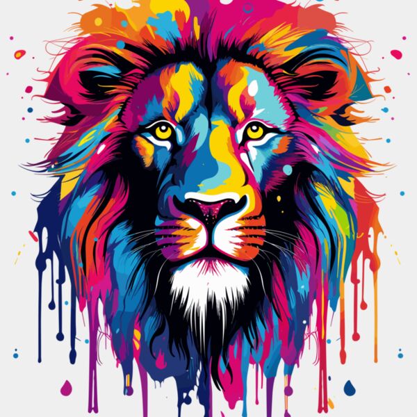 Colorful Lion Face Thumbnail