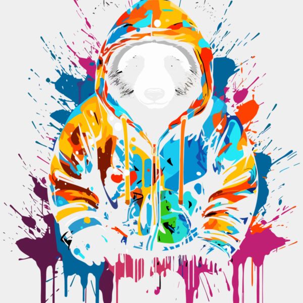 Colorful Cool Panda Thumbnail