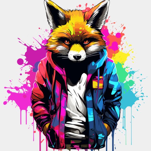Colorful Fox Thumbnail