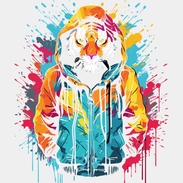 Colorful Cool Tiger Thumbnail