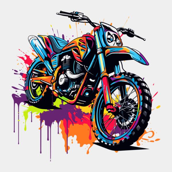 Colorful Dirtbike Thumbnail