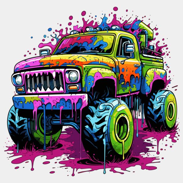 Colorful Monster Truck Thumbnail