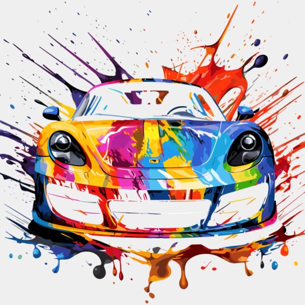 Colorful Sports Car Thumbnail