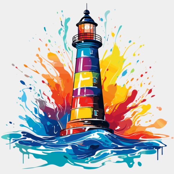 Colorful Lighthouse Thumbnail