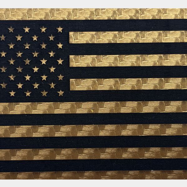 Gold Carbon Fiber Patch Thumbnail