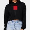 Women's Sponge Fleece Cropped Fleece Hoodie Thumbnail
